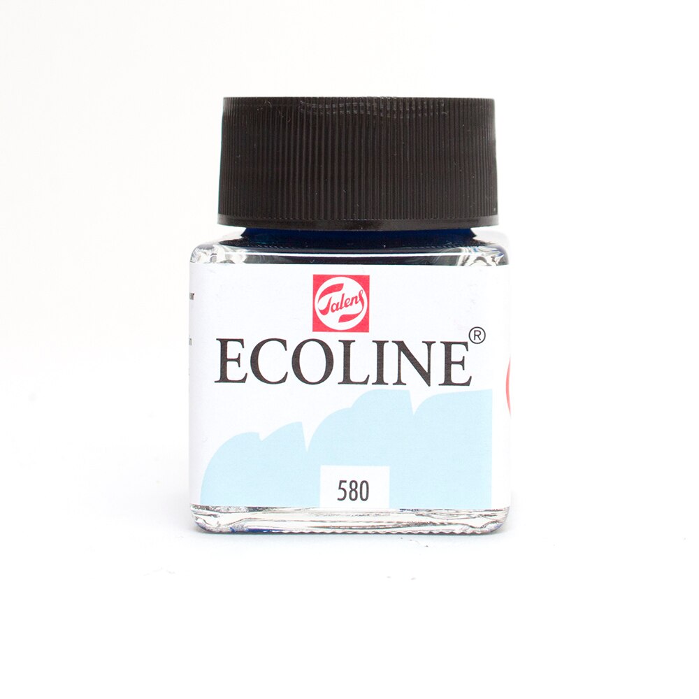 Ecoline, Liquid, Watercolor, 30ml, Jar, Pastel Blue